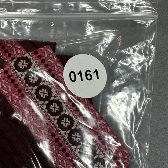 Vintage Sears The Mens Store NeckTie Maroon Red Pink - Picture 10 of 10